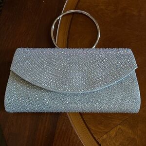 Elegant Silver Clutch Bag